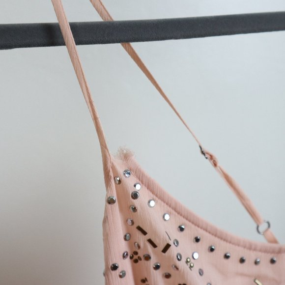 Pink Spaghetti Strap Rompers - Picture 5 of 10
